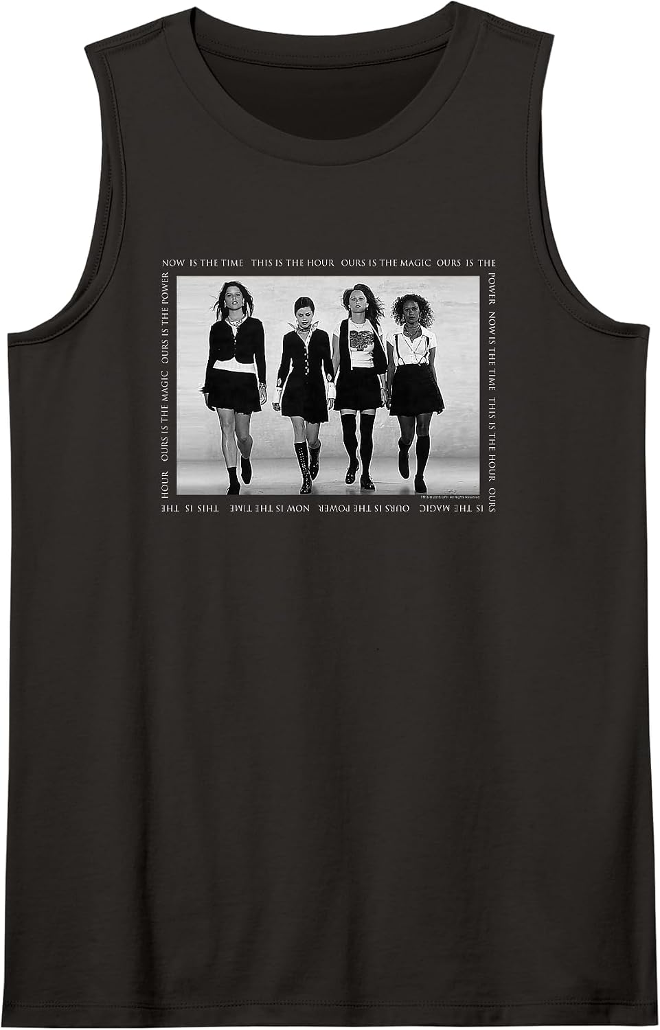 The Craft Now is The Time Square Text Photo 90's Witch Movie Tank Top - Black