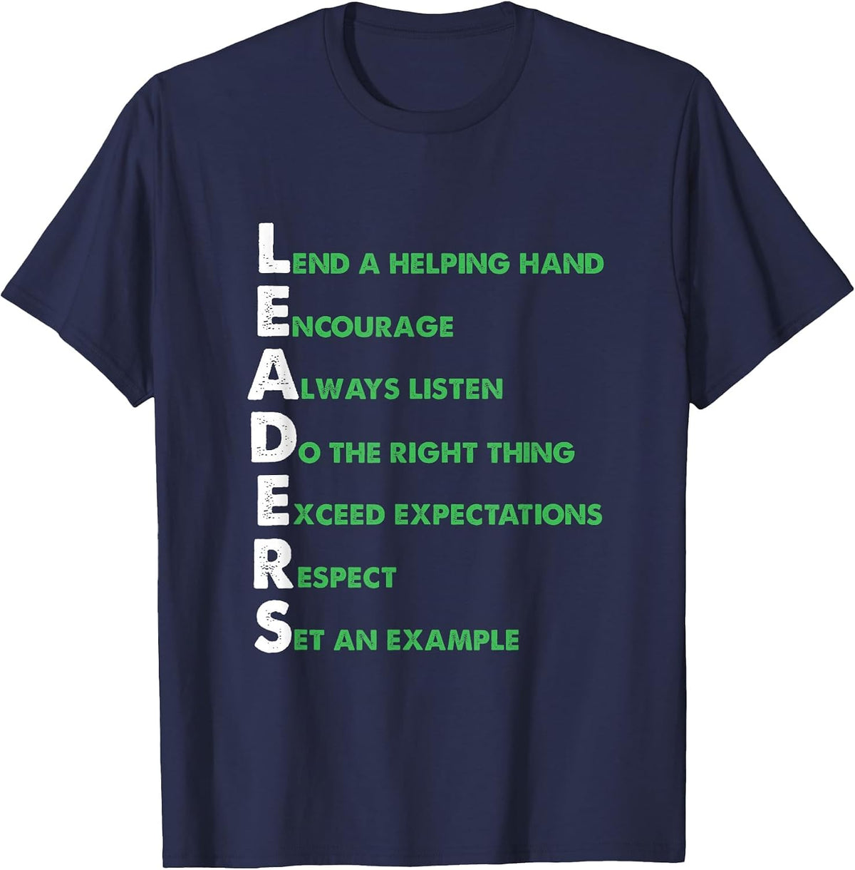 Boss Team Lead Manager Leadership Group Leaders Meaning T-Shirt - Navy Blue