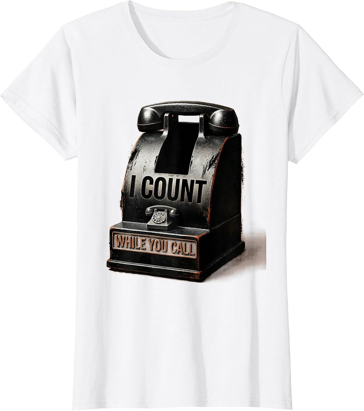 Women's I Count While You Call Funny Pharmacy Tech Technician T-Shirt - White