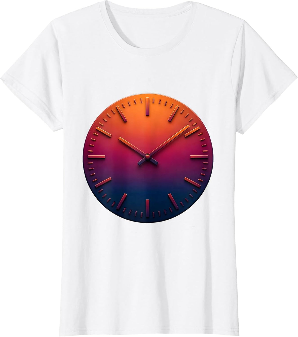 Women's Thirteen Tick Clock Math Teacher Sarcastic Humor T-Shirt - White