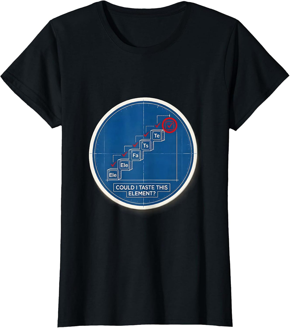 Could I Taste This Element Funny Periodic Table Chemistry T-Shirt - Black
