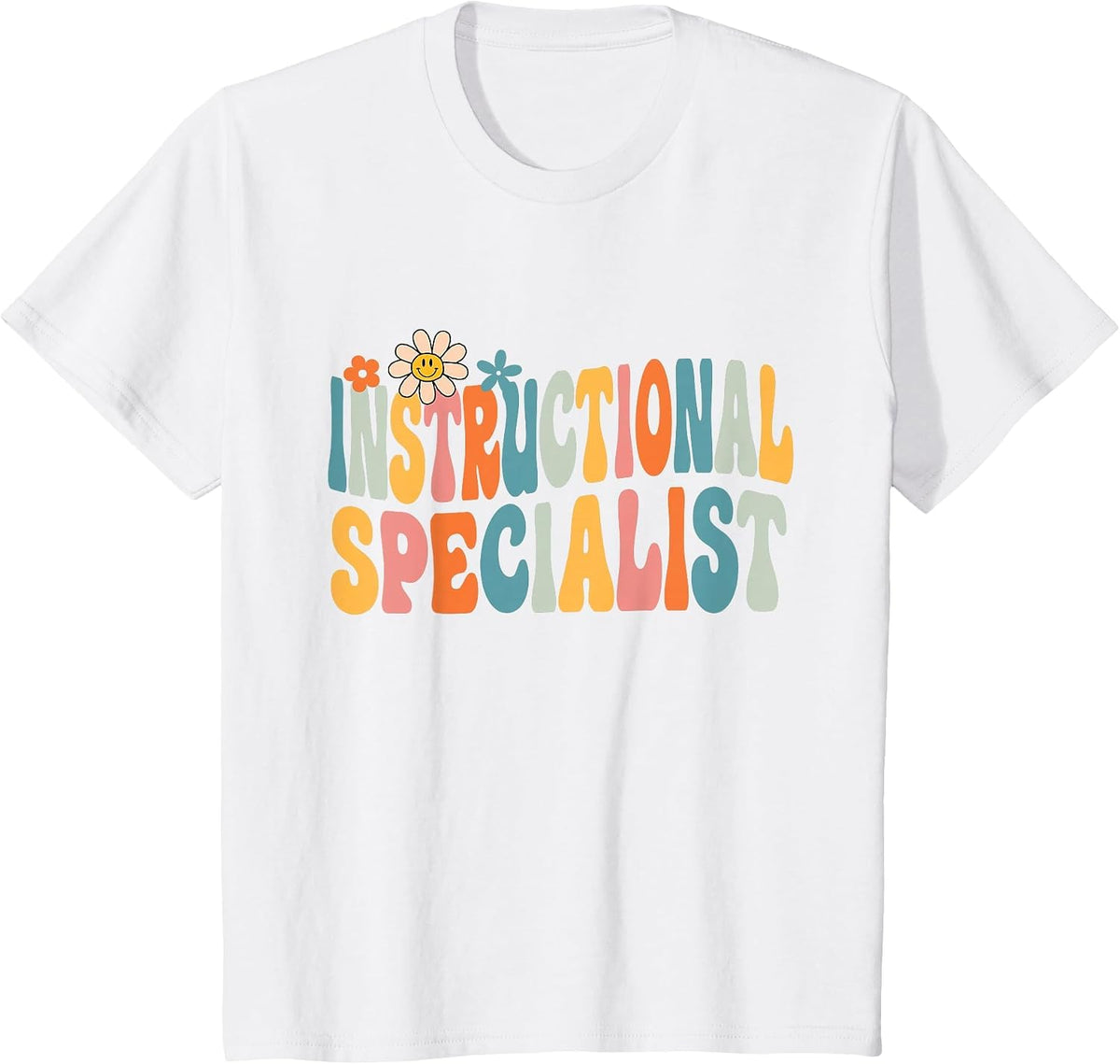 Instructional Specialist Groovy School Job Staff T-Shirt - White