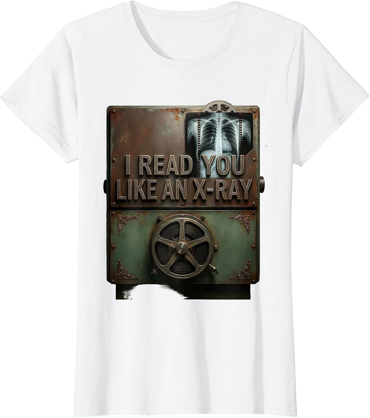 I Read You Like An X-Ray Vintage Radiology Tech Humor T-Shirt - White