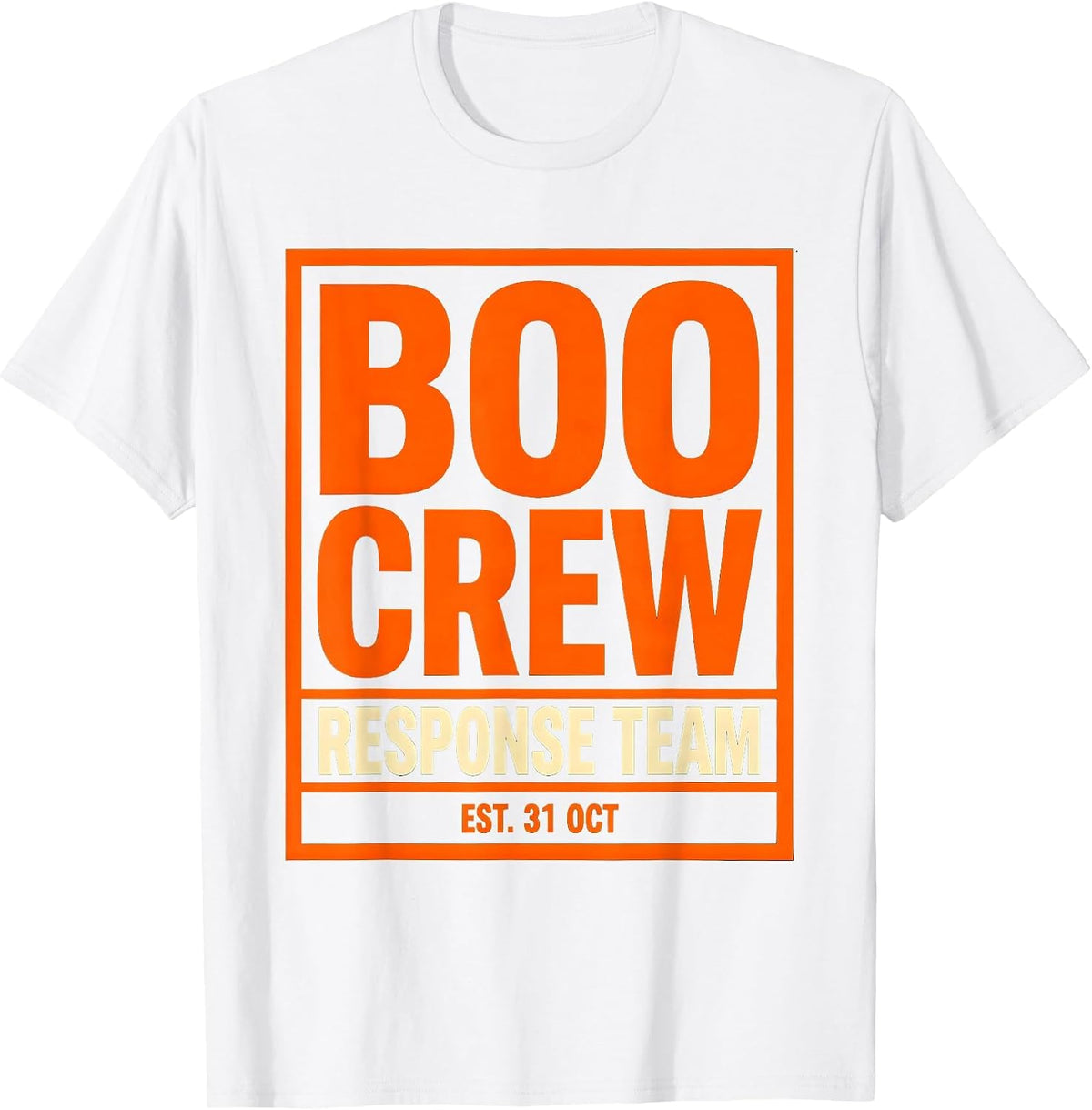Men's Boo Crew Response Team Paramedic Halloween T-Shirt - White