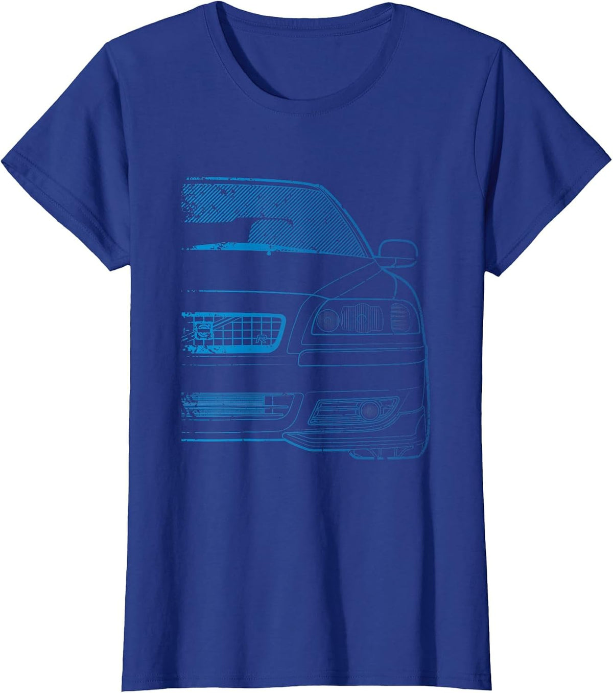 Classic Racing S60-R Turbo Blue Gradient Tshirt T-Shirt - Royal Blue