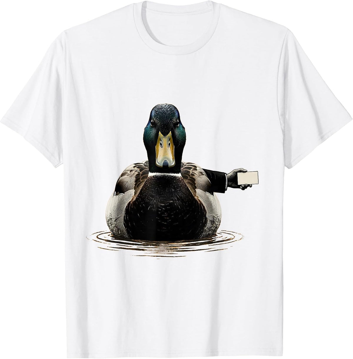 Men's Mallard Duck Hunting Humor Gift for Dad T-Shirt - White
