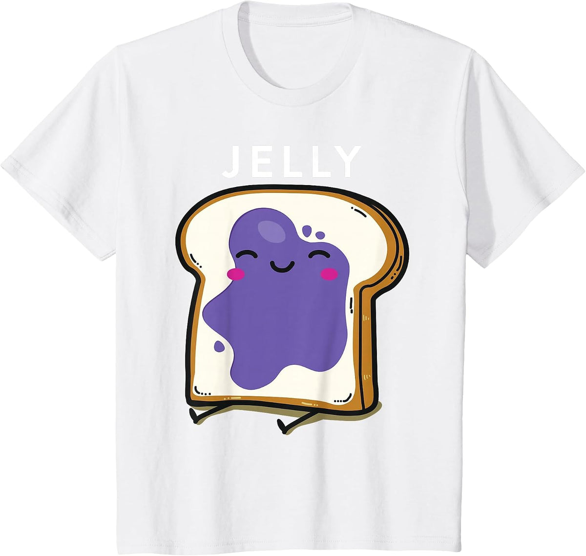 Peanut Butter & Jelly Matching Couple Shirts Funny Outfits T-Shirt - White