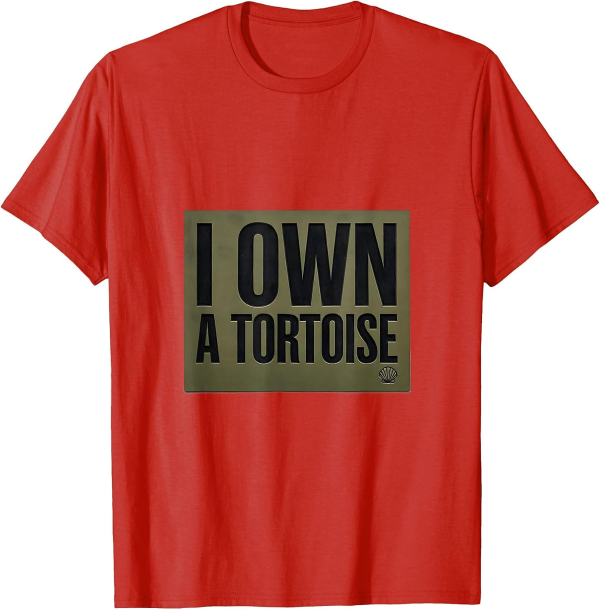 Men's I Own A Tortoise Funny Tortoise Lover Pet Humor T-Shirt - Red