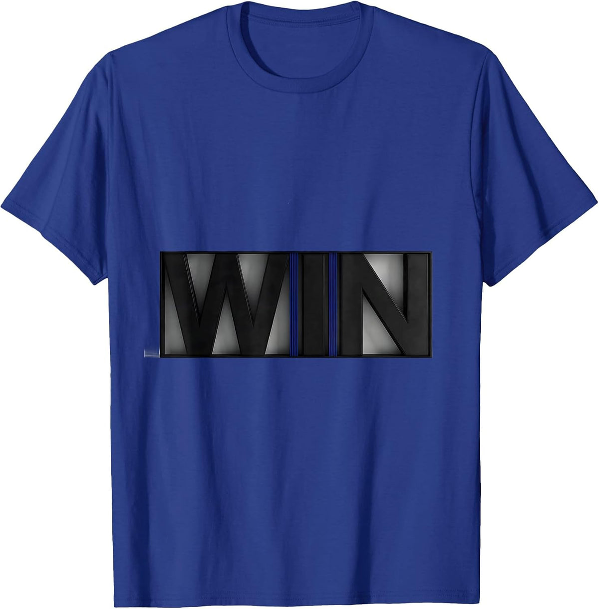 Men's W-I-N Funny Science Chemistry Nerd Humor Periodic Table Gift T-Shirt - Royal Blue
