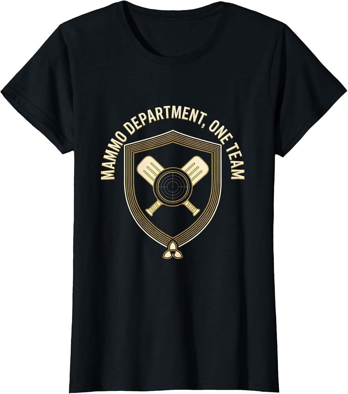 Women's Mammo Department One Team Radiology Tech Rad Tech X-Ray T-Shirt - Black