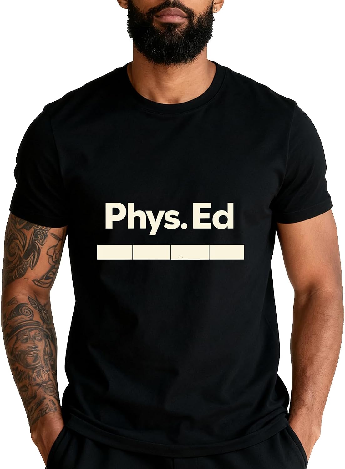 PE Class Gym Shirt Physical Education T-Shirt Funny Tee - Black