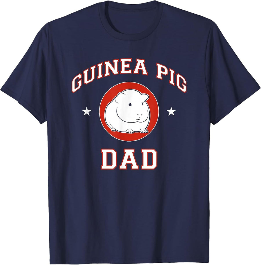 Guinea Pig Dad T-Shirt - Navy Blue