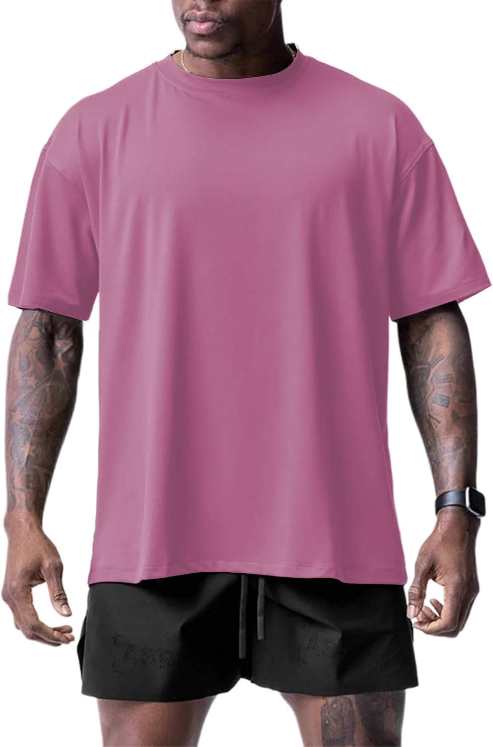 Muscle Killer 1/2pack Mens T Shirt Gym Workout Dry Fit Short Sleeve Athletic Fitness Crew Neck Tee Shirts Casual Loose Fit -
