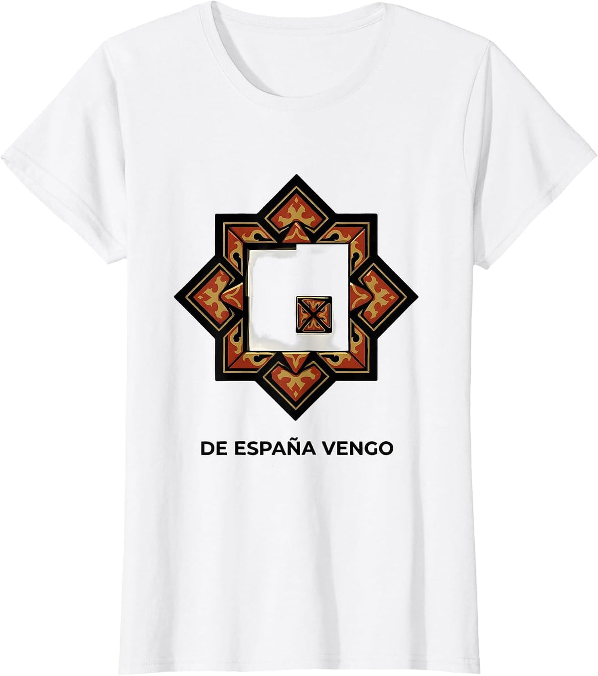 De España Vengo Patriotic Spanish Heritage Souvenir T-Shirt - White