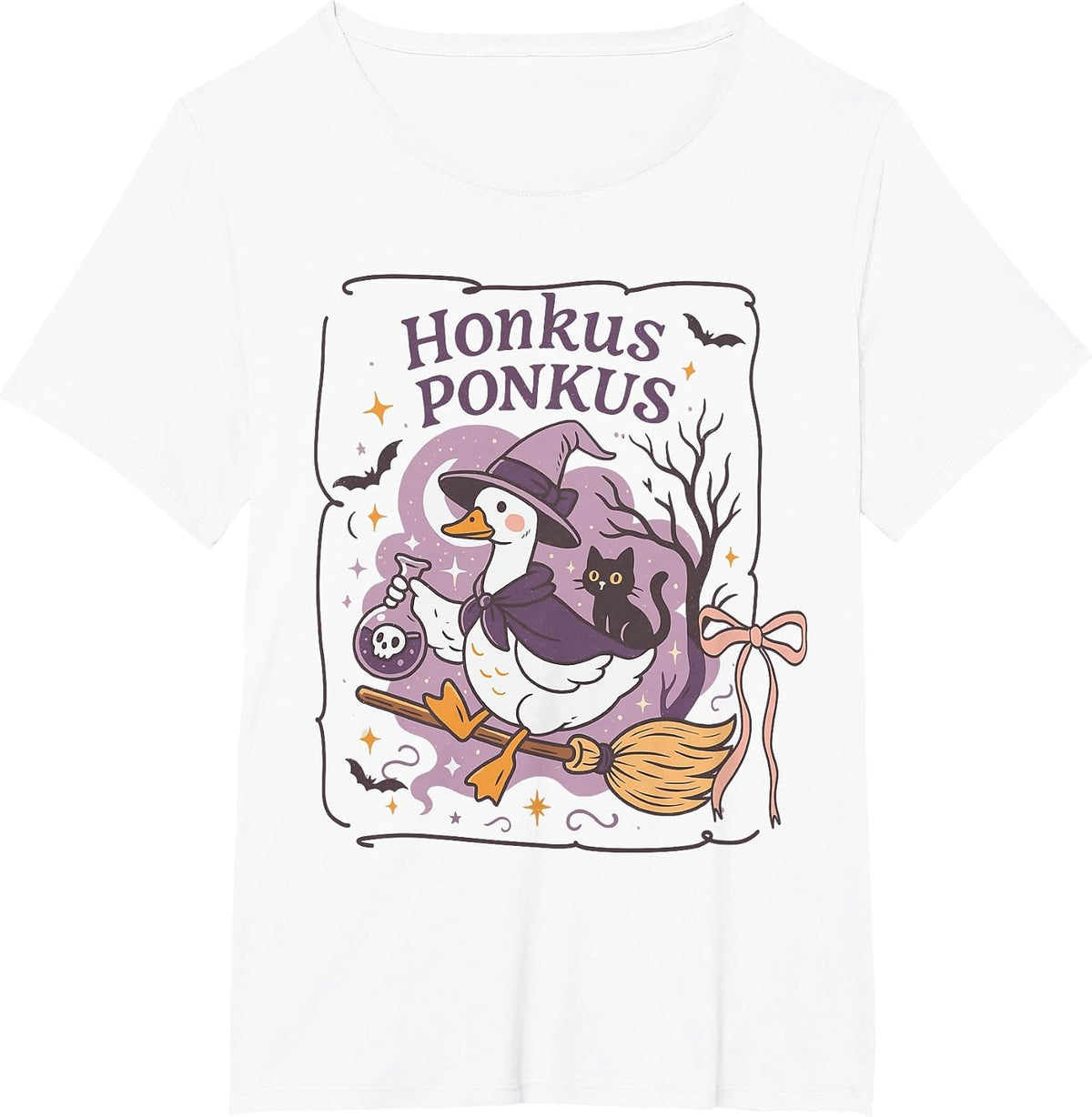 Honkus Ponkus Funny Goose Halloween T-Shirt - White