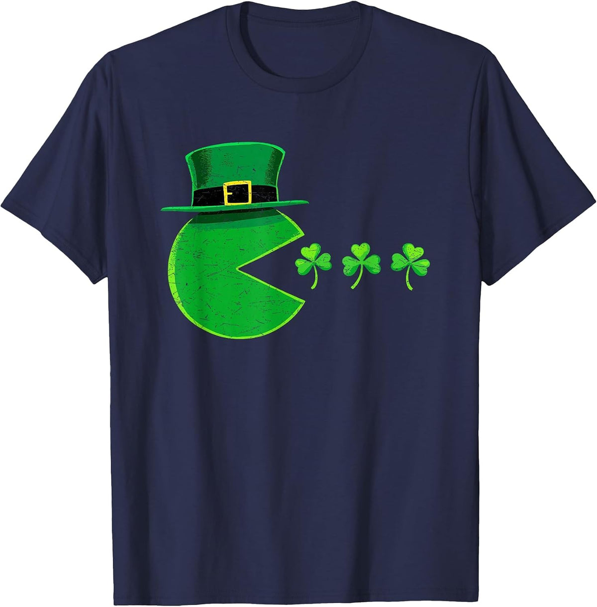 St Patricks Day Let The Shenanigans Begin Boys Mens Shamrock T-Shirt - Navy Blue