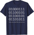 Binary Code - Funny Computer Science Programmer & Coding T-Shirt - Navy Blue
