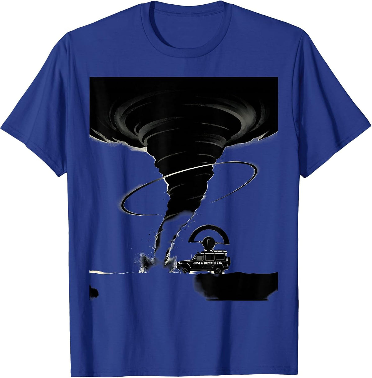 Just A Tornado Fan Funny Storm Chaser Meteorology Humor T-Shirt - Royal Blue