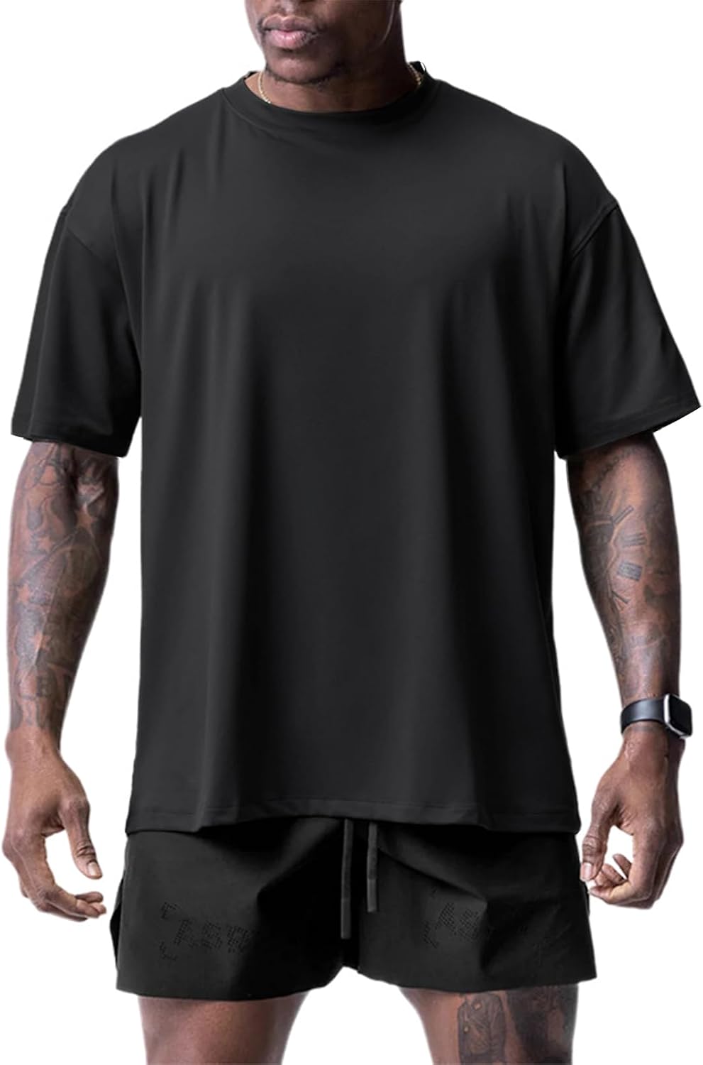 Muscle Killer 1/2pack Mens T Shirt Gym Workout Dry Fit Short Sleeve Athletic Fitness Crew Neck Tee Shirts Casual Loose Fit -