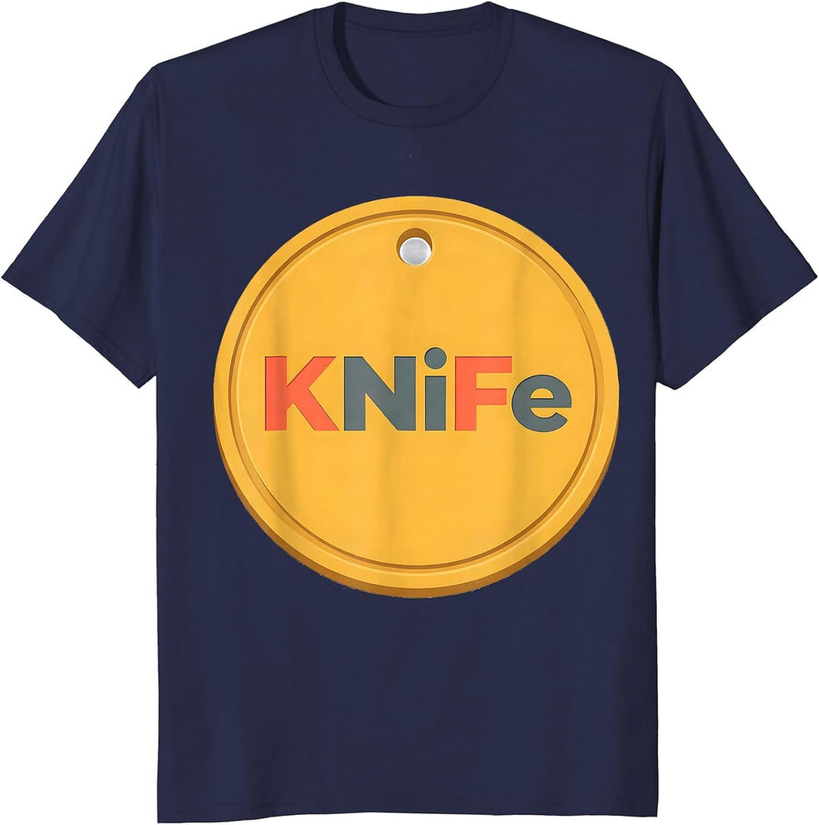 KNiFe Funny Chemistry Pun Science Teacher Gift T-Shirt - Navy Blue