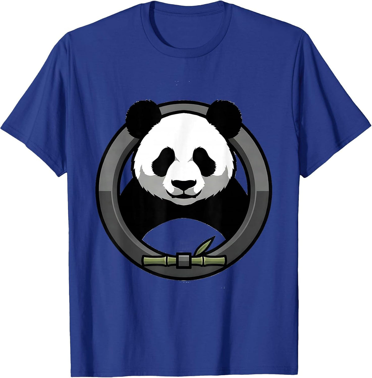 Panda Head Costume Novelty Humor Animal Lover T-Shirt - Royal Blue