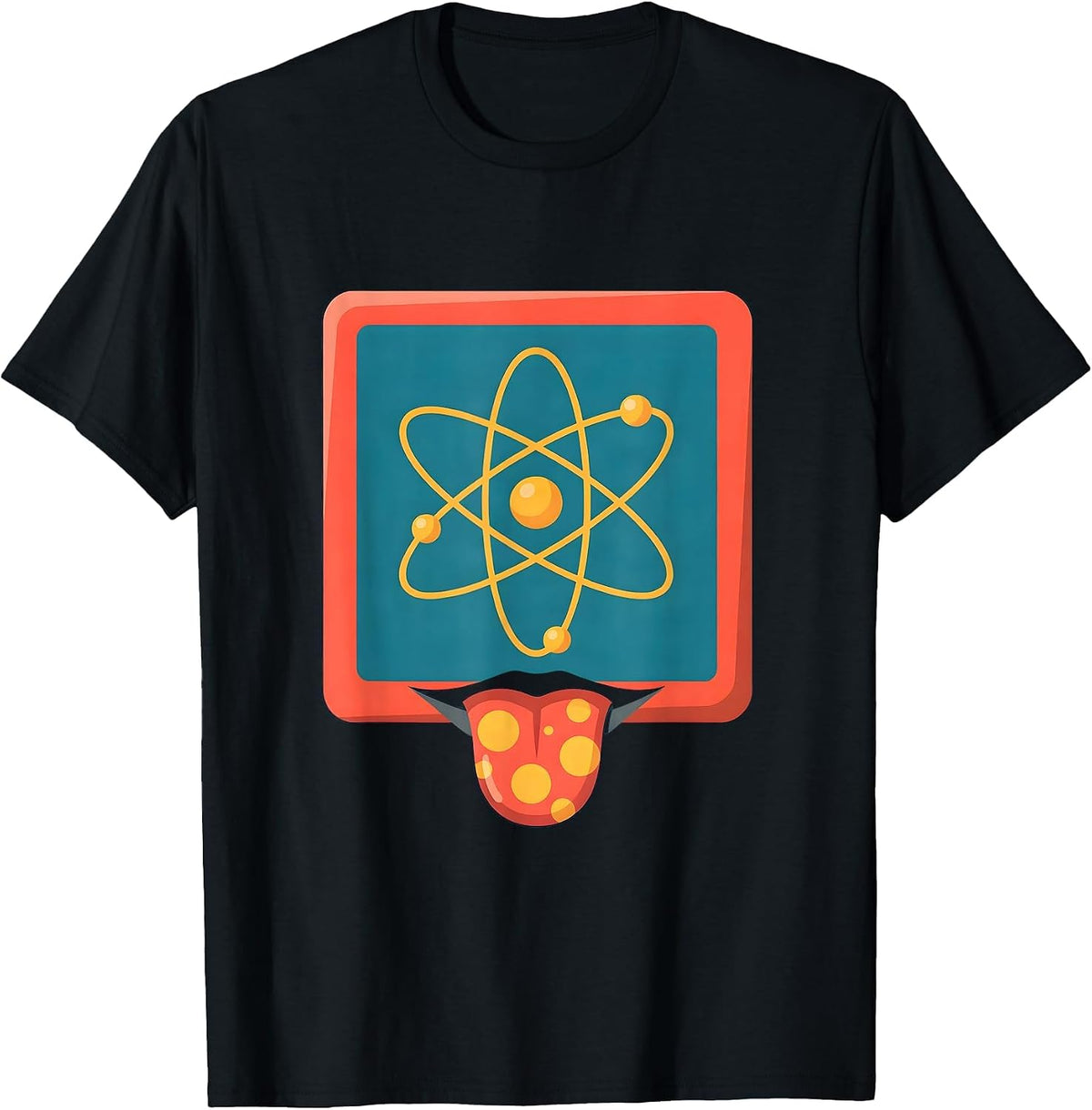 Men's Periodic Table Element Lick Funny Chemistry Graphic T-Shirt - Black