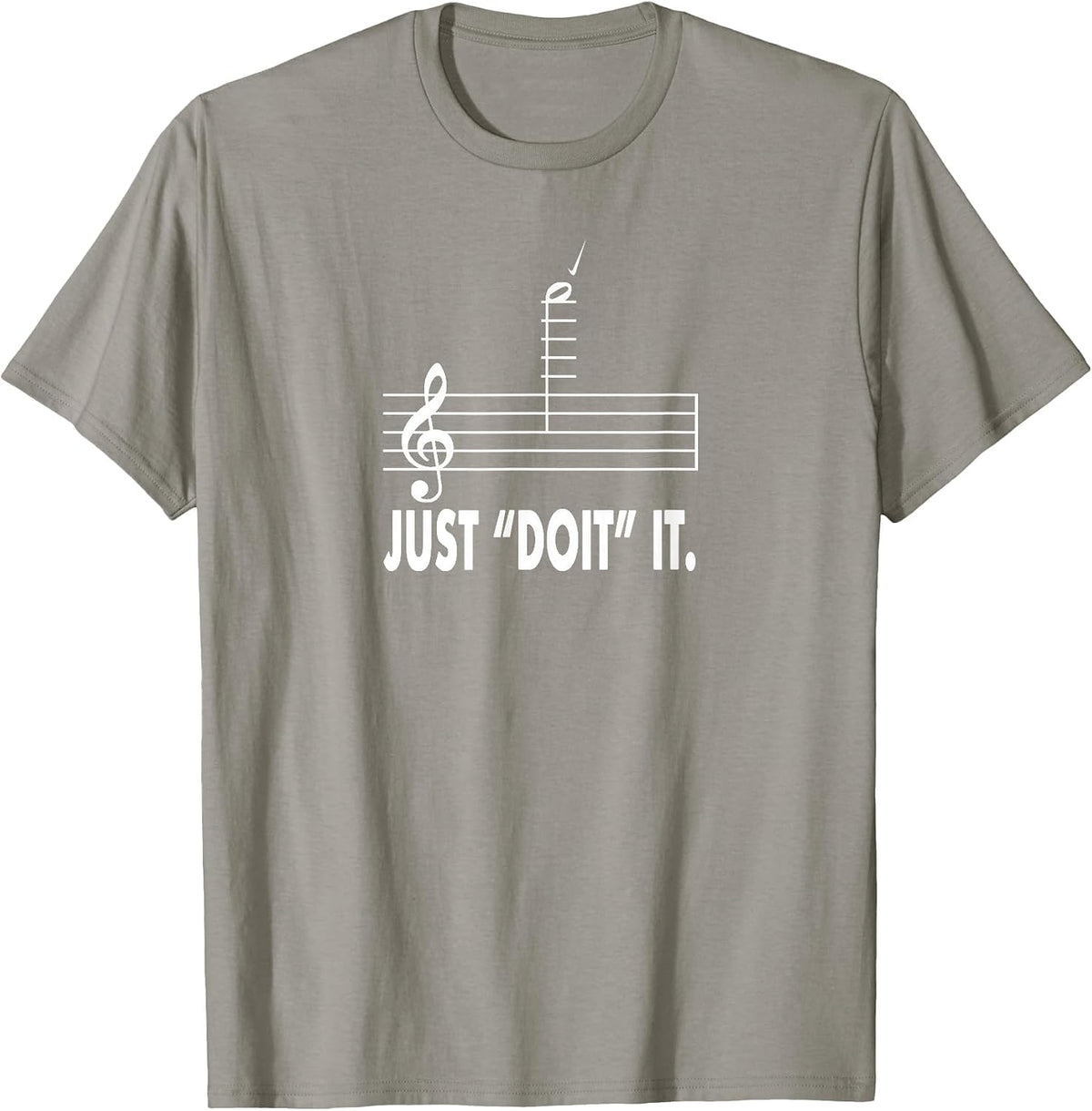Just DOIT It Double C Trumpet T-Shirt T-Shirt - Slate Grey