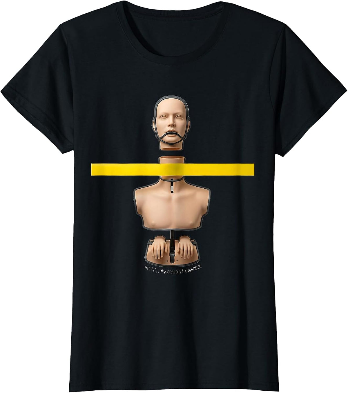 All Set I Practiced On A Manikin Funny EMT Paramedic Gift T-Shirt - Black