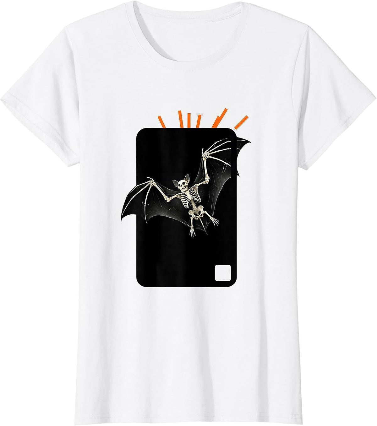 X-Ray Detector Bat Flight Radiology Tech Halloween Humor T-Shirt - White