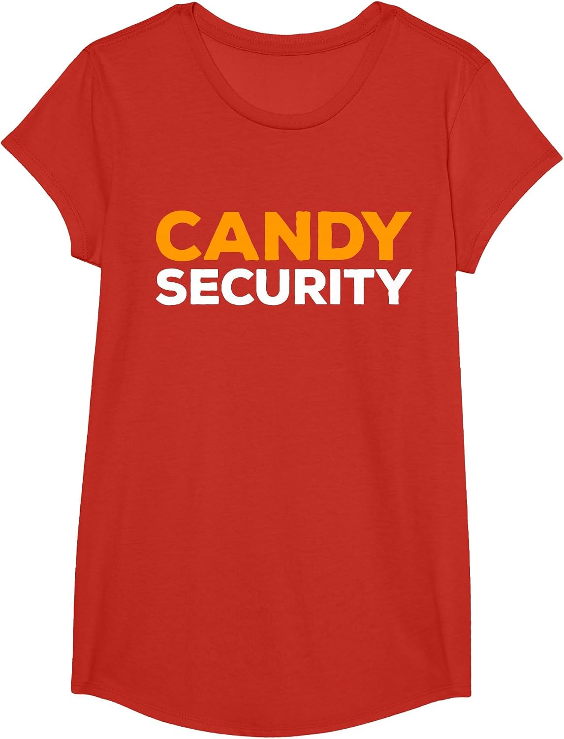 Candy Security Shirt Men Women Kids Halloween Costume T-Shirt - Girls Red