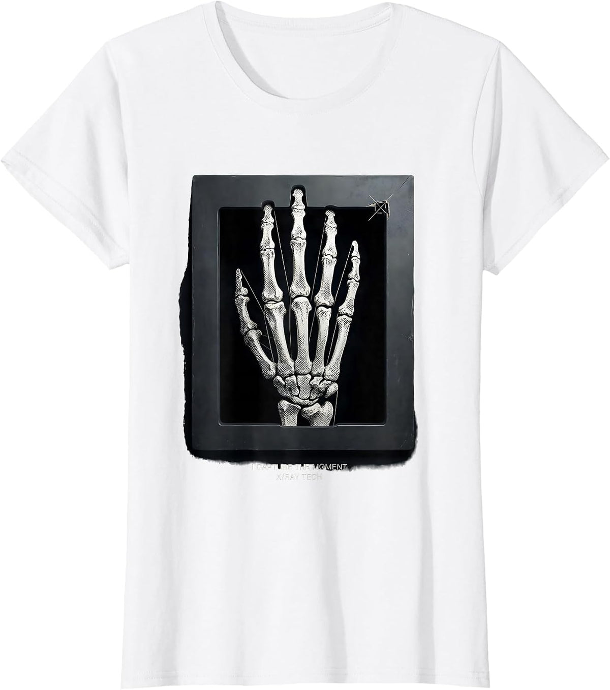 Women's I Capture The Moment X-Ray Tech Radiology Rad Tech T-Shirt - White