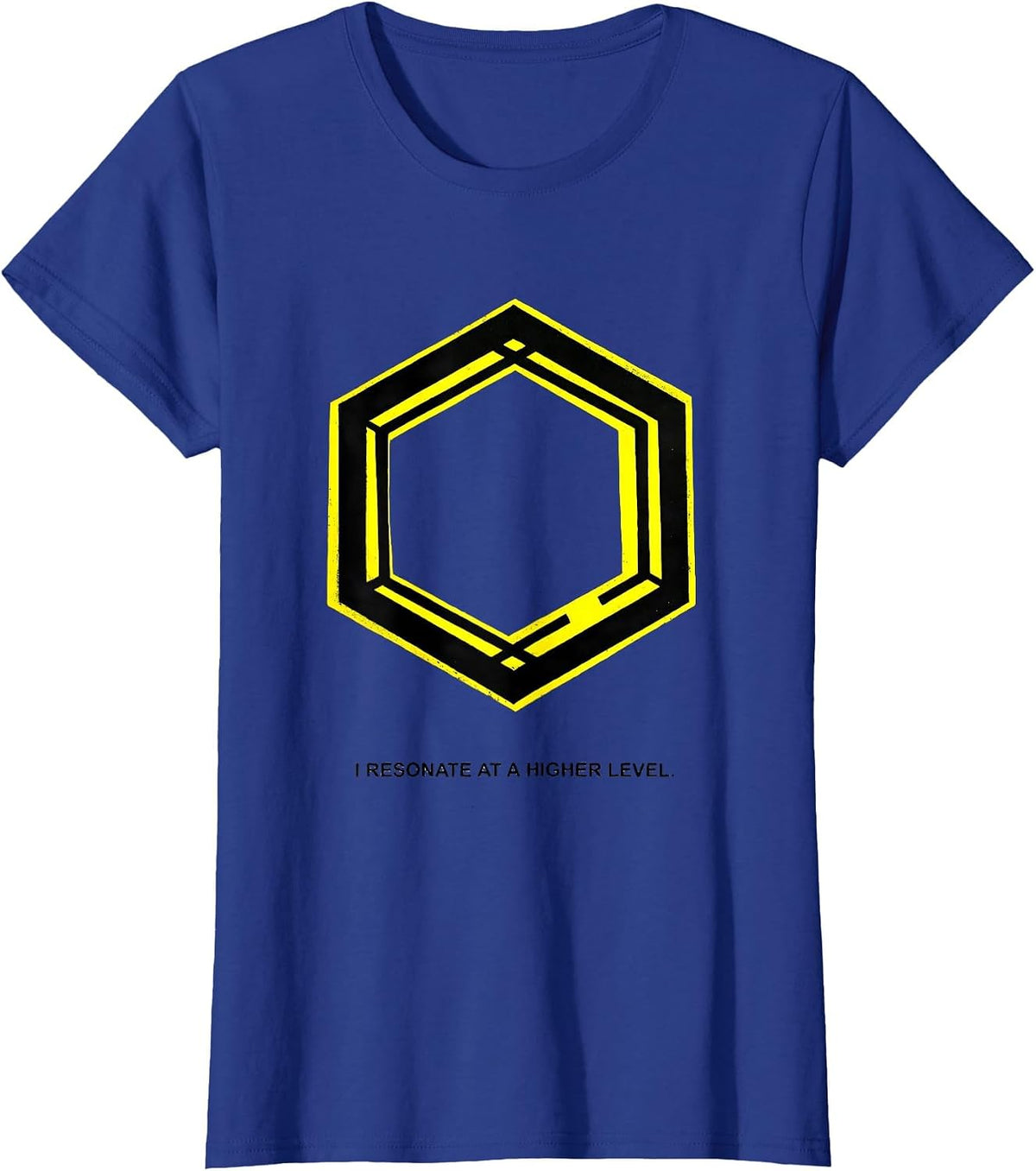 Women's I Resonate At A Higher Level Funny Science Chemistry Teacher T-Shirt - Royal Blue
