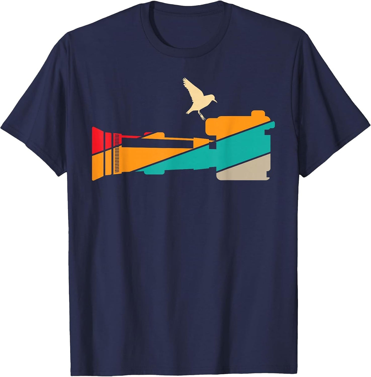 Bird Photography T-Shirt - Navy Blue