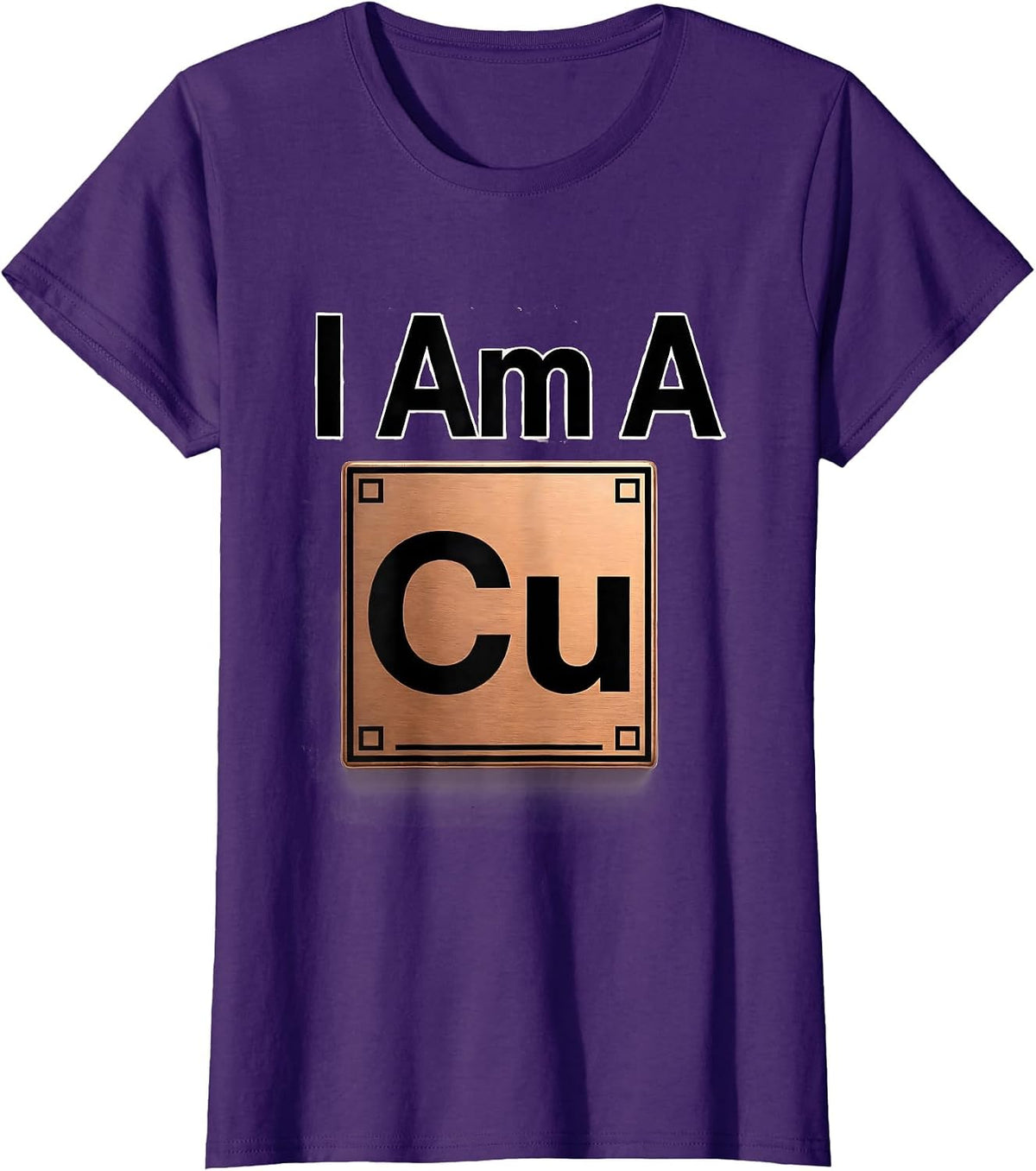 Women's I Am A Copper Funny Chemistry Teacher Science Humor T-Shirt - Purple