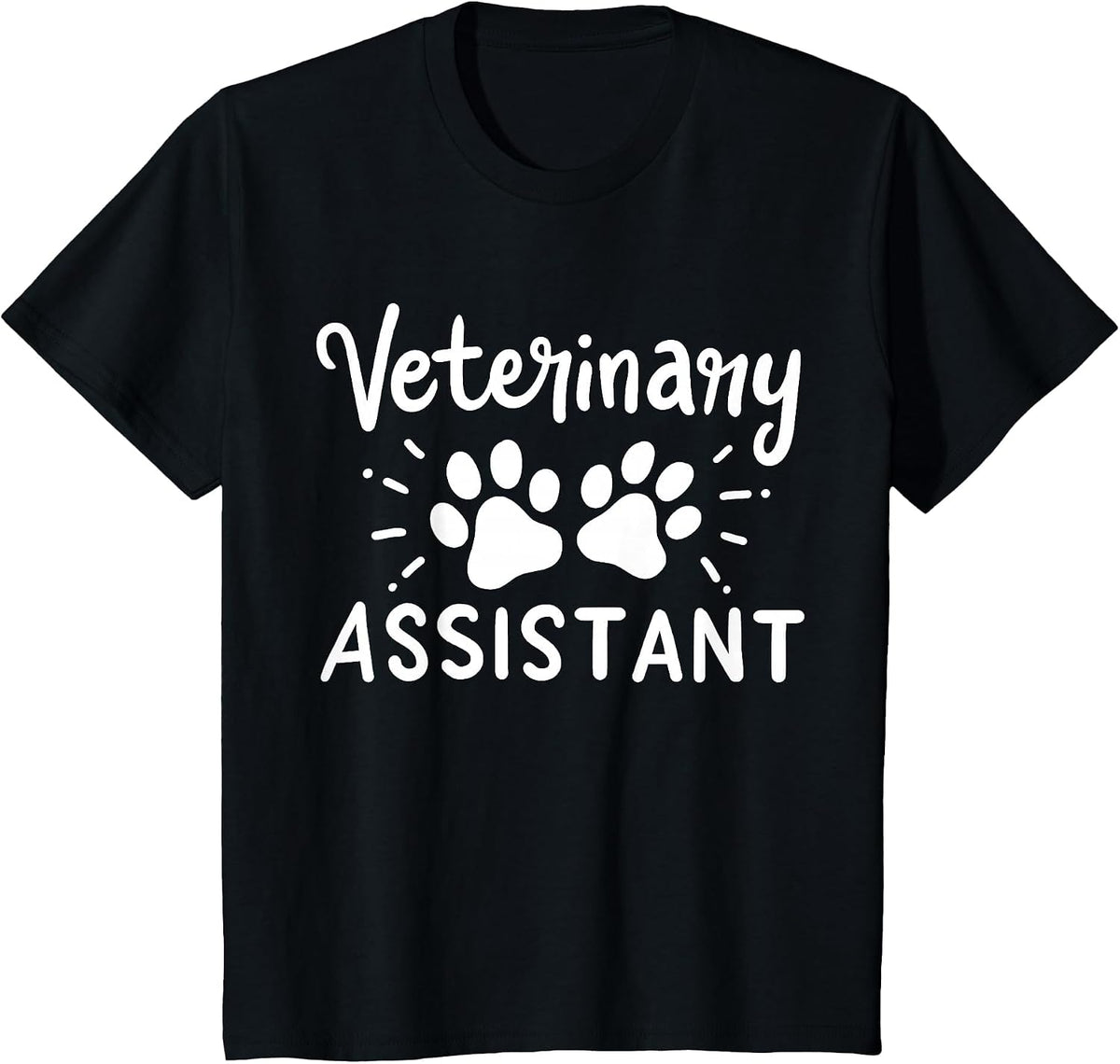 Veterinary Assistant Veterinarian T-Shirt - Black