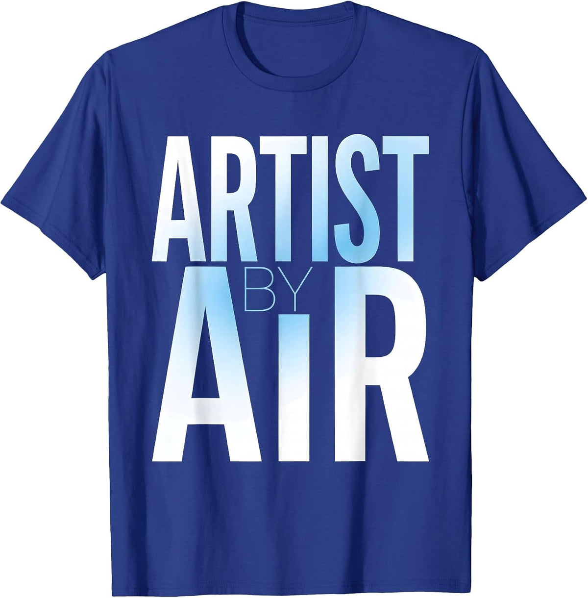 Artist By Air Airbrush Art Design T-Shirt - Royal Blue