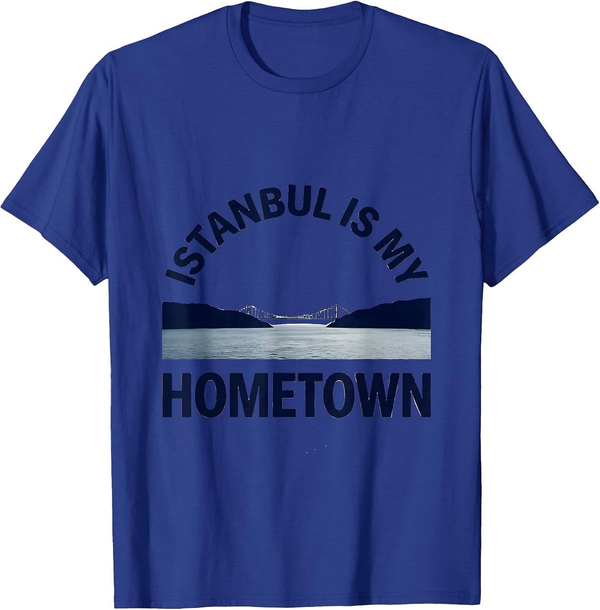 Istanbul Is My Hometown Minimalist Turkish Heritage Pride T-Shirt - Royal Blue