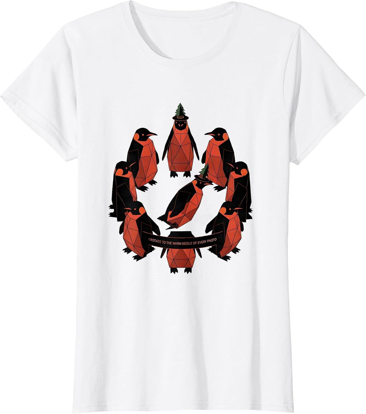 I Rotate To The Warm Middle Of Every Photo Funny T-Shirt - White