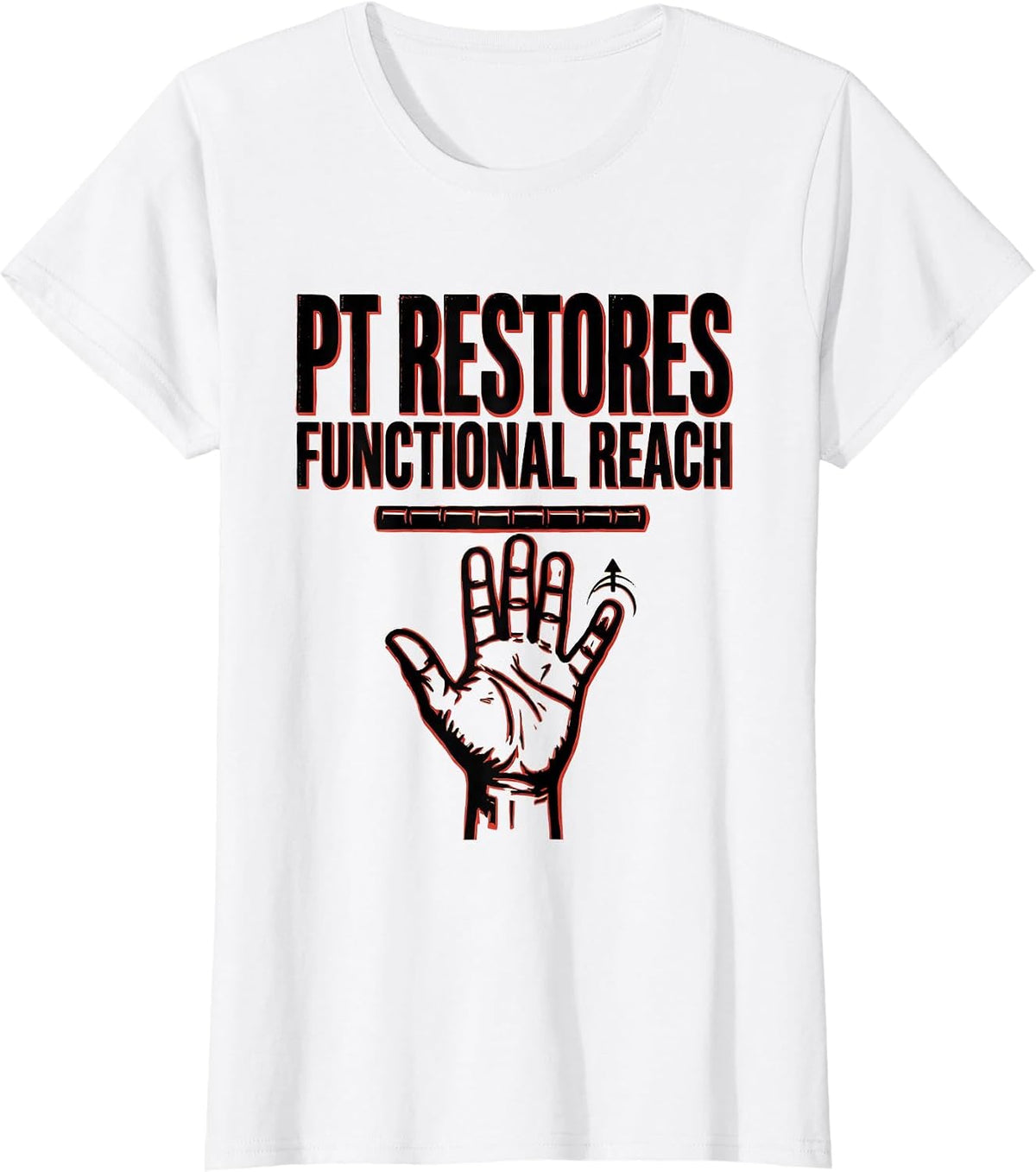 Women's PT Restores Functional Reach Stencil Graphic Physical T-Shirt - White