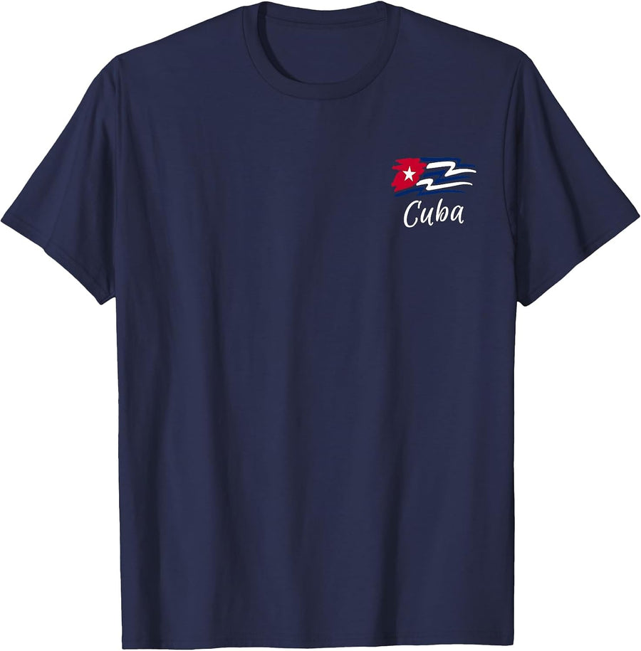 Cuban Flag Cuba Miami Spanish Cuban Roots T-Shirt T-Shirt - Navy Blue