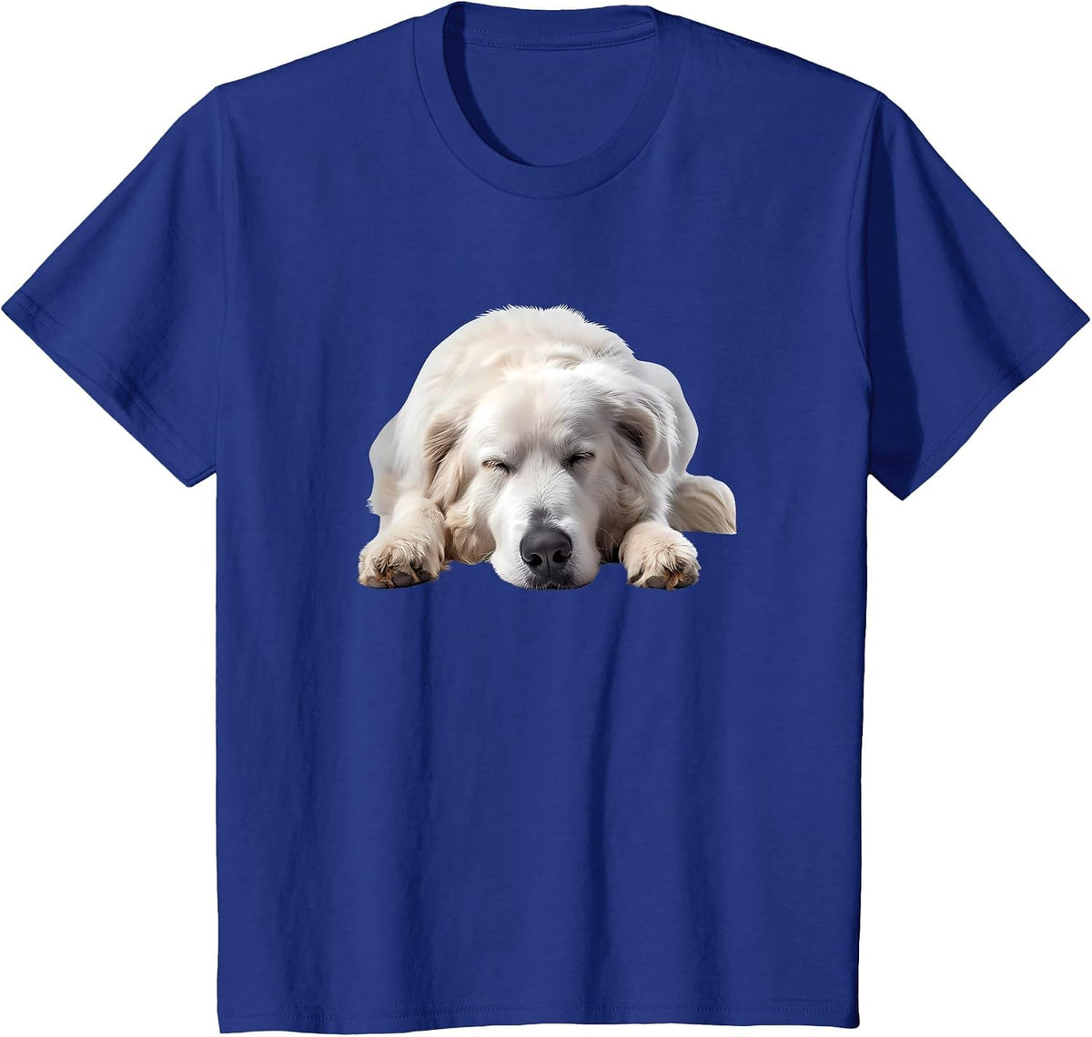 Lazy Maremma Sheepdog T-Shirt - Royal Blue