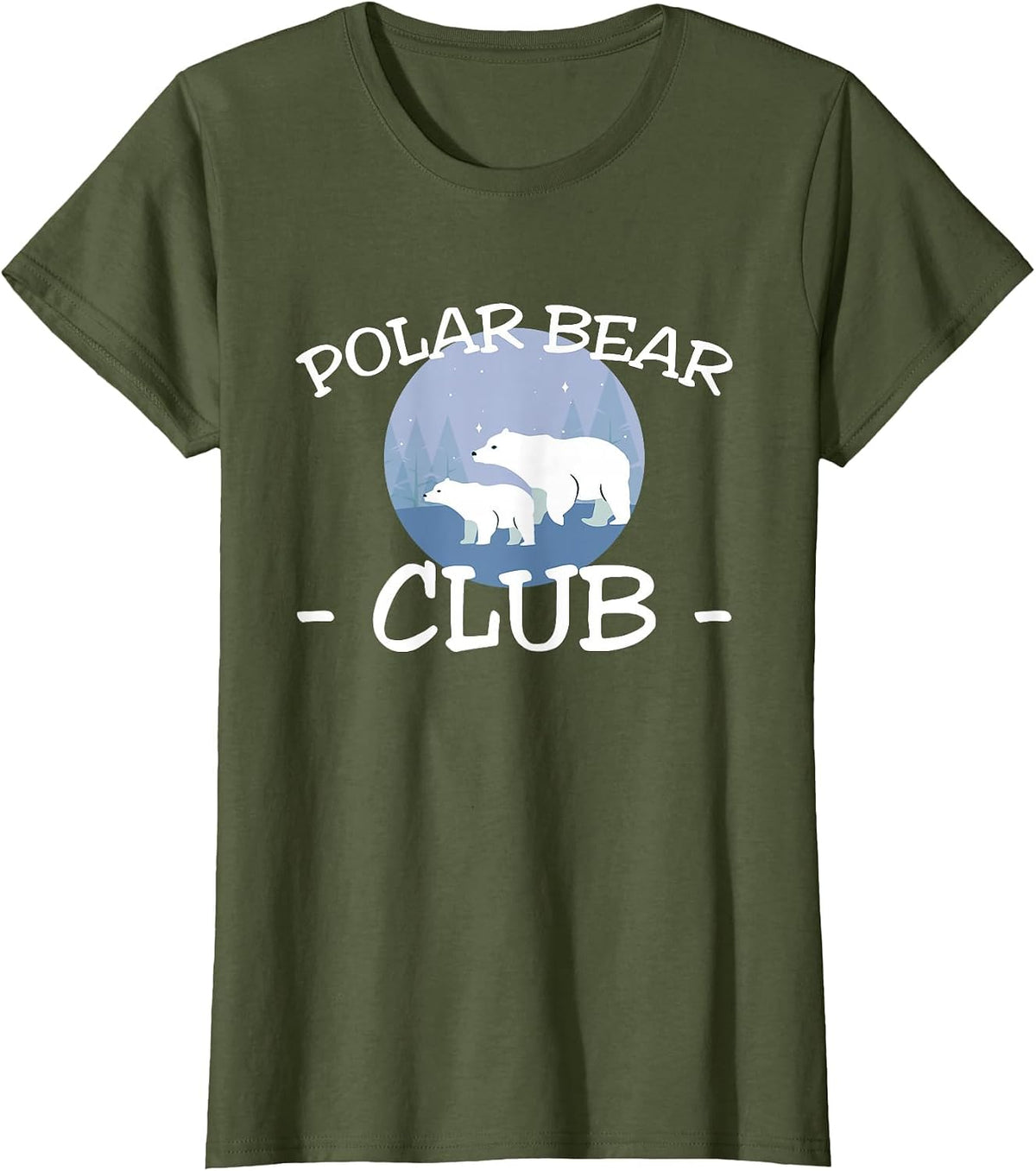 Polar Bear Club Ice Bear Plunge T-Shirt - Olive Green