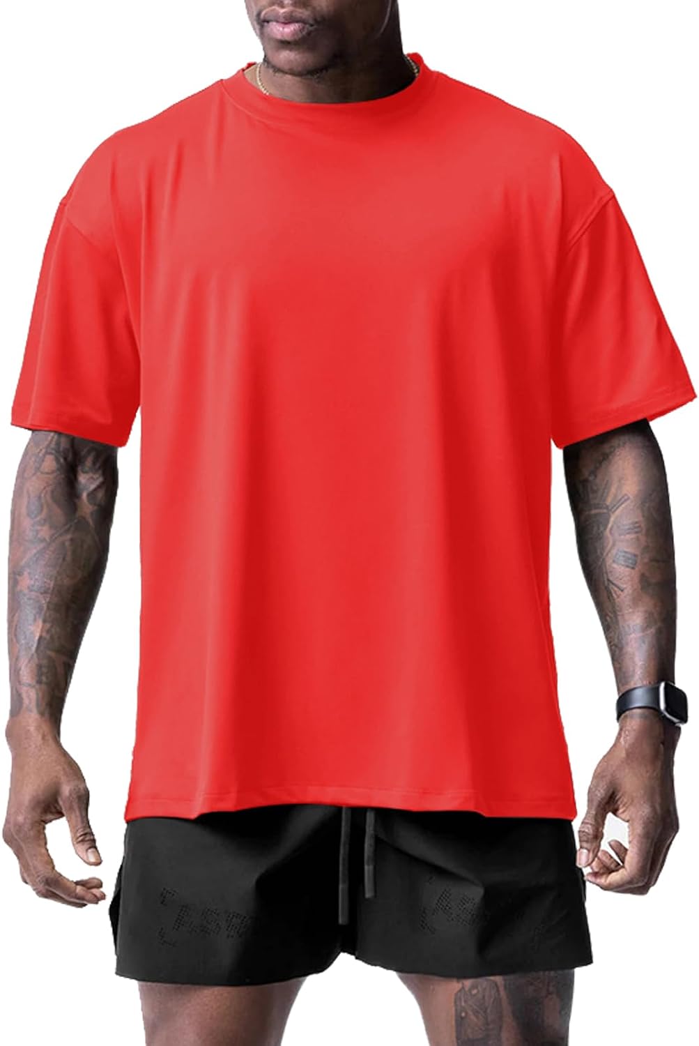 Muscle Killer 1/2pack Mens T Shirt Gym Workout Dry Fit Short Sleeve Athletic Fitness Crew Neck Tee Shirts Casual Loose Fit -
