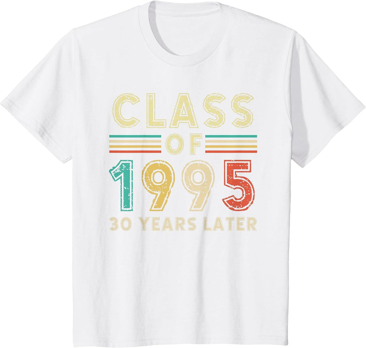 Vintage Class of 1995 30th Reunion Alumni Graduation Party T-Shirt - White