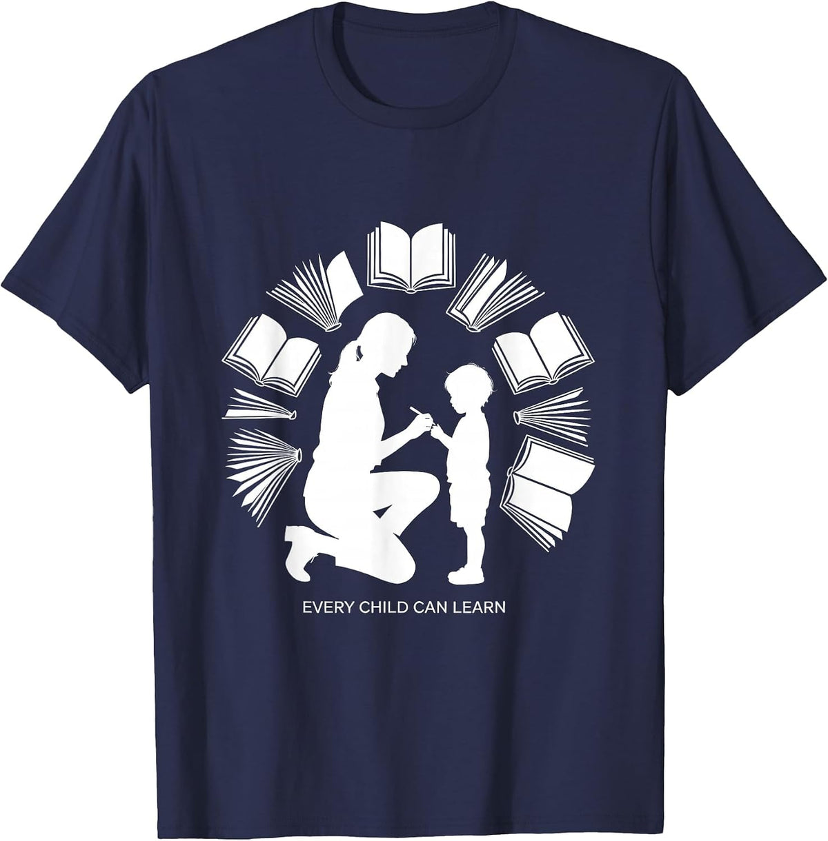 Every Child Can Learn Special Education Teacher T-Shirt - Navy Blue