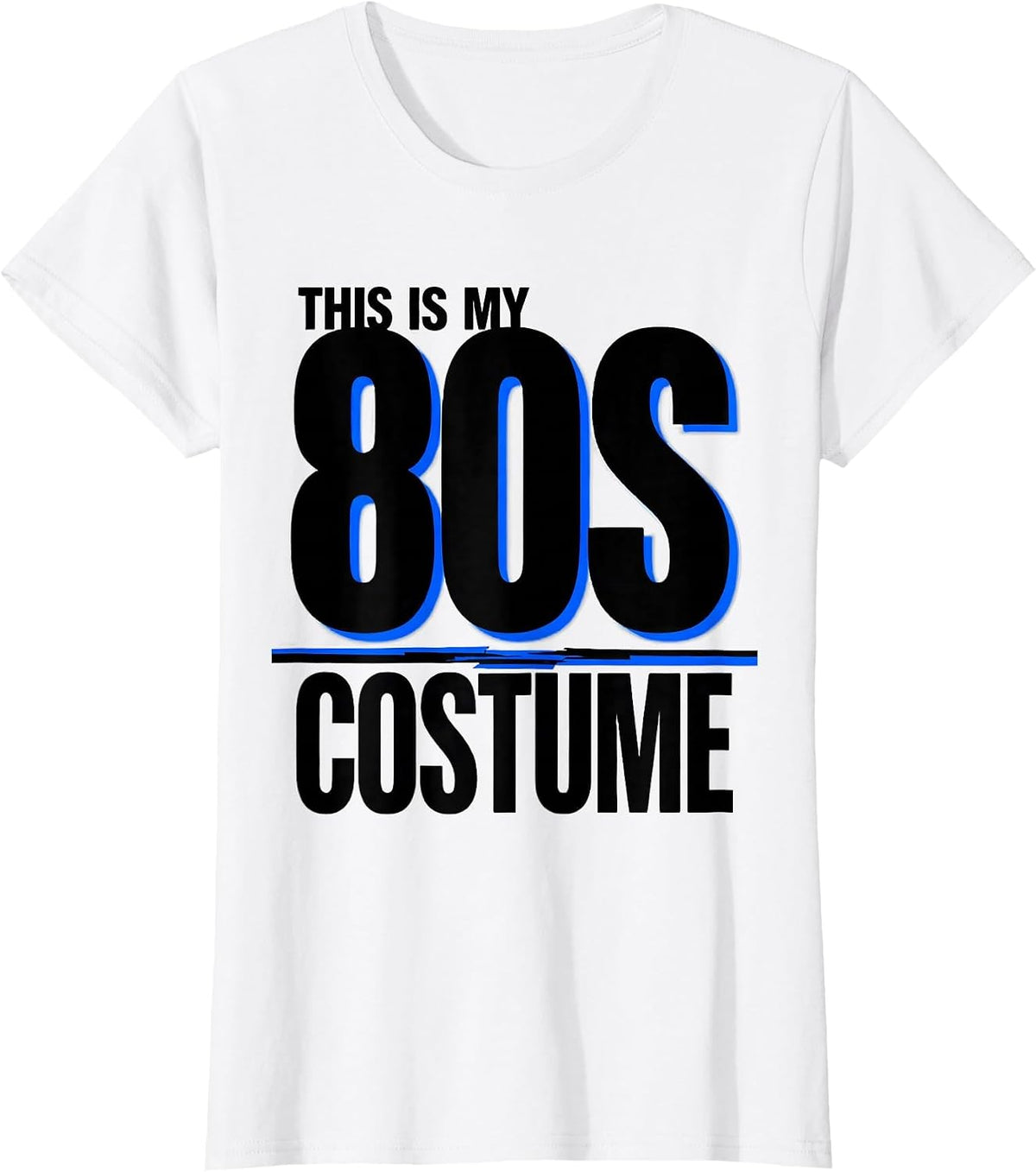 Women's This Is My 80s Costume Funny Retro Throwback Party T-Shirt - White
