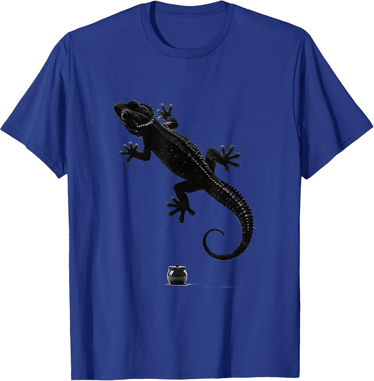 Crested Gecko Minimalist Reptile Lover Gift T-Shirt - Royal Blue