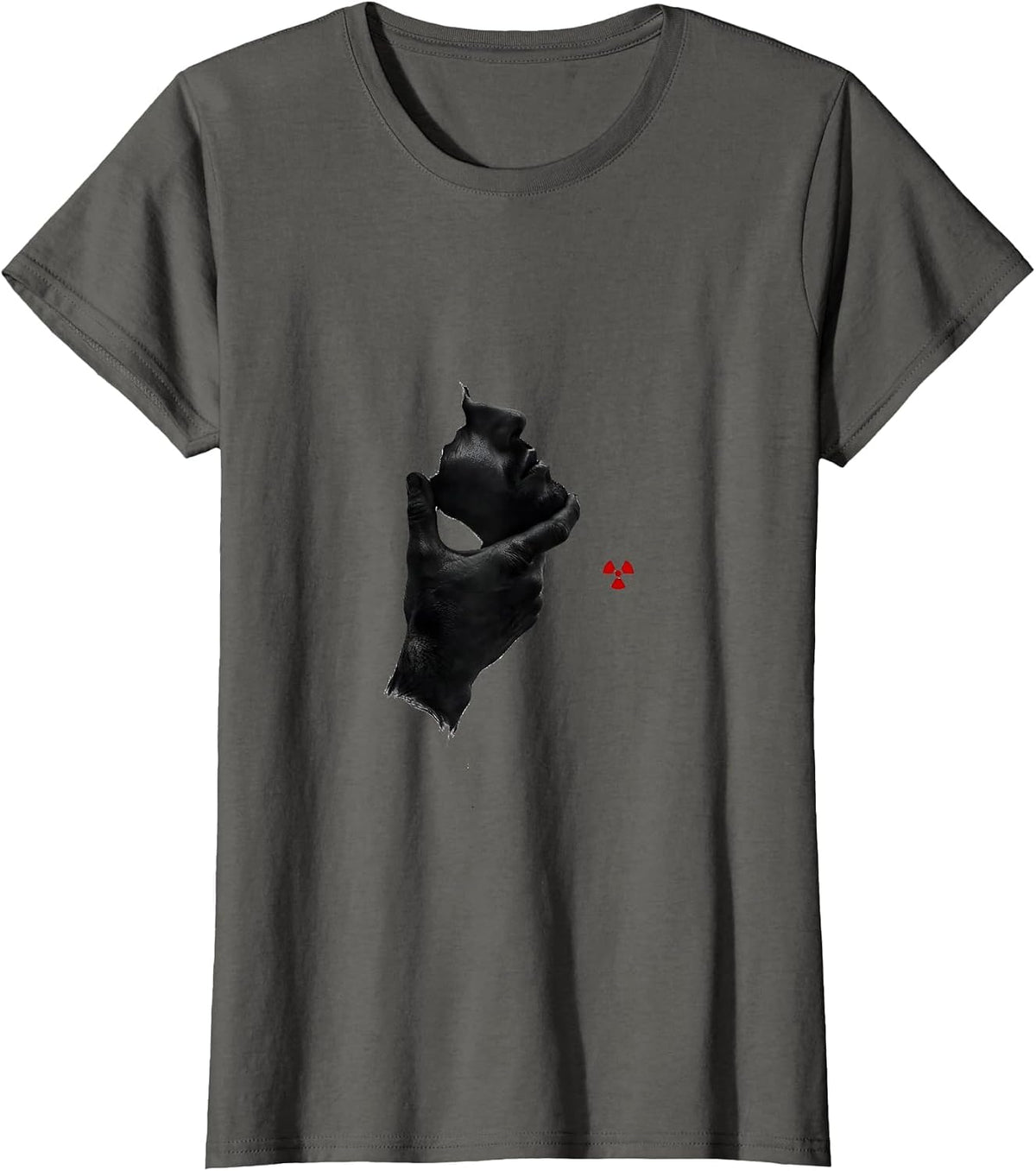 Women's Chin Position Radiology Tech Minimalist Rad Tech Gift T-Shirt - Asphalt Grey