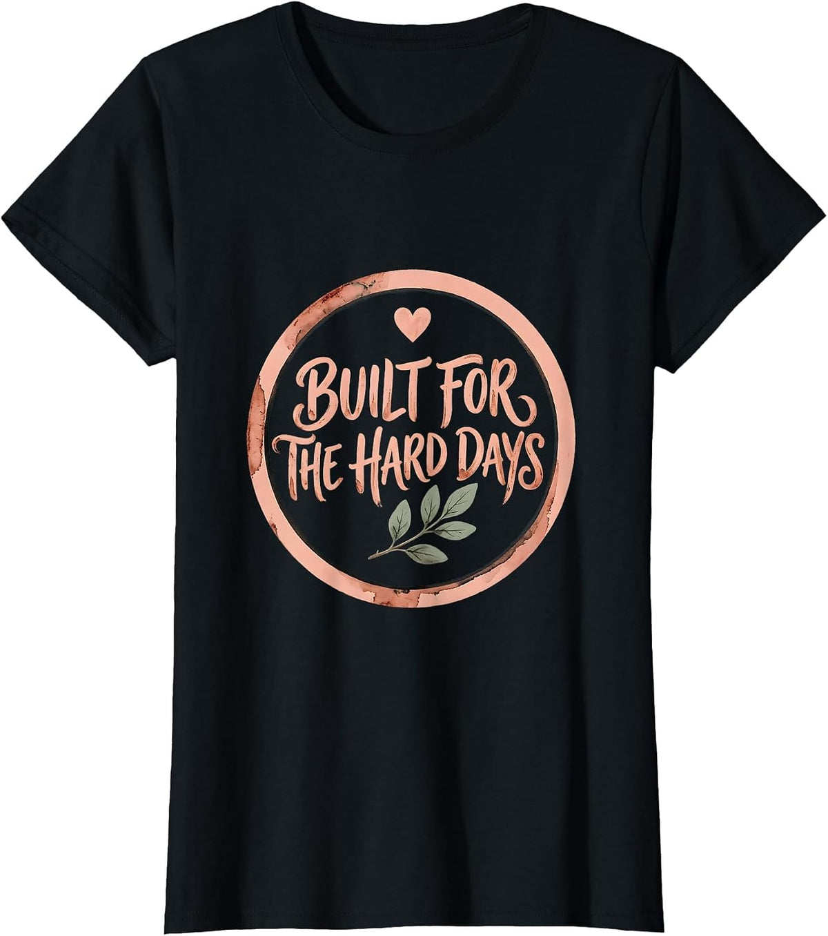 Built for the Hard Days Social Worker Design T-Shirt - Black