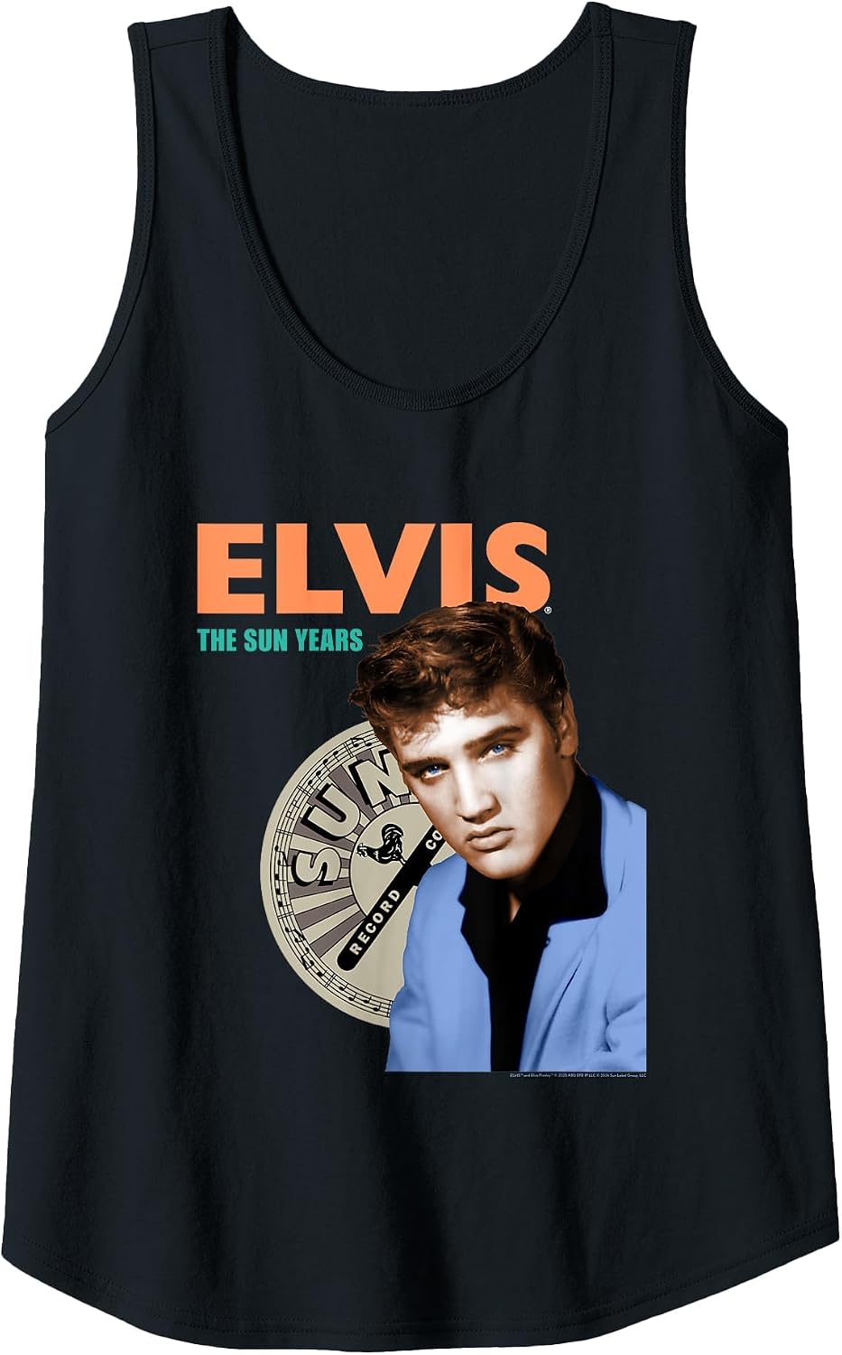 Sun Records X Elvis Presley The Sun Years Photo Tank Top - Black